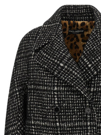 DOLCE &amp; GABBANA - DOLCE &amp; GABBANA - Houndstooth coat - Women’s Outerwear