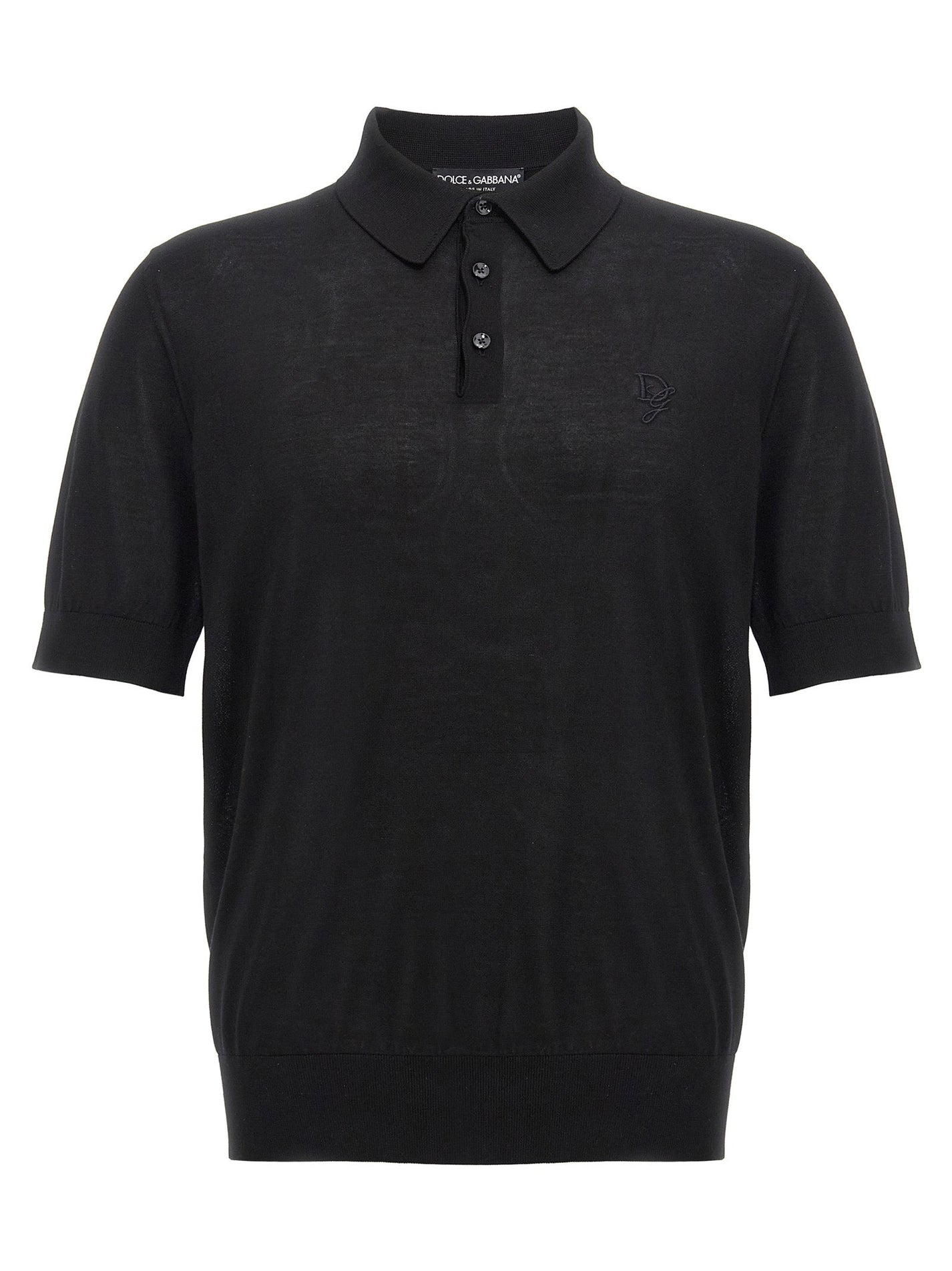 DOLCE &amp; GABBANA - DOLCE &amp; GABBANA - Knitted polo shirt - Men’s Tops