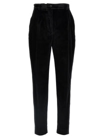 DOLCE &amp; GABBANA - DOLCE &amp; GABBANA - Velvet tuxedo pants - Women’s Pants