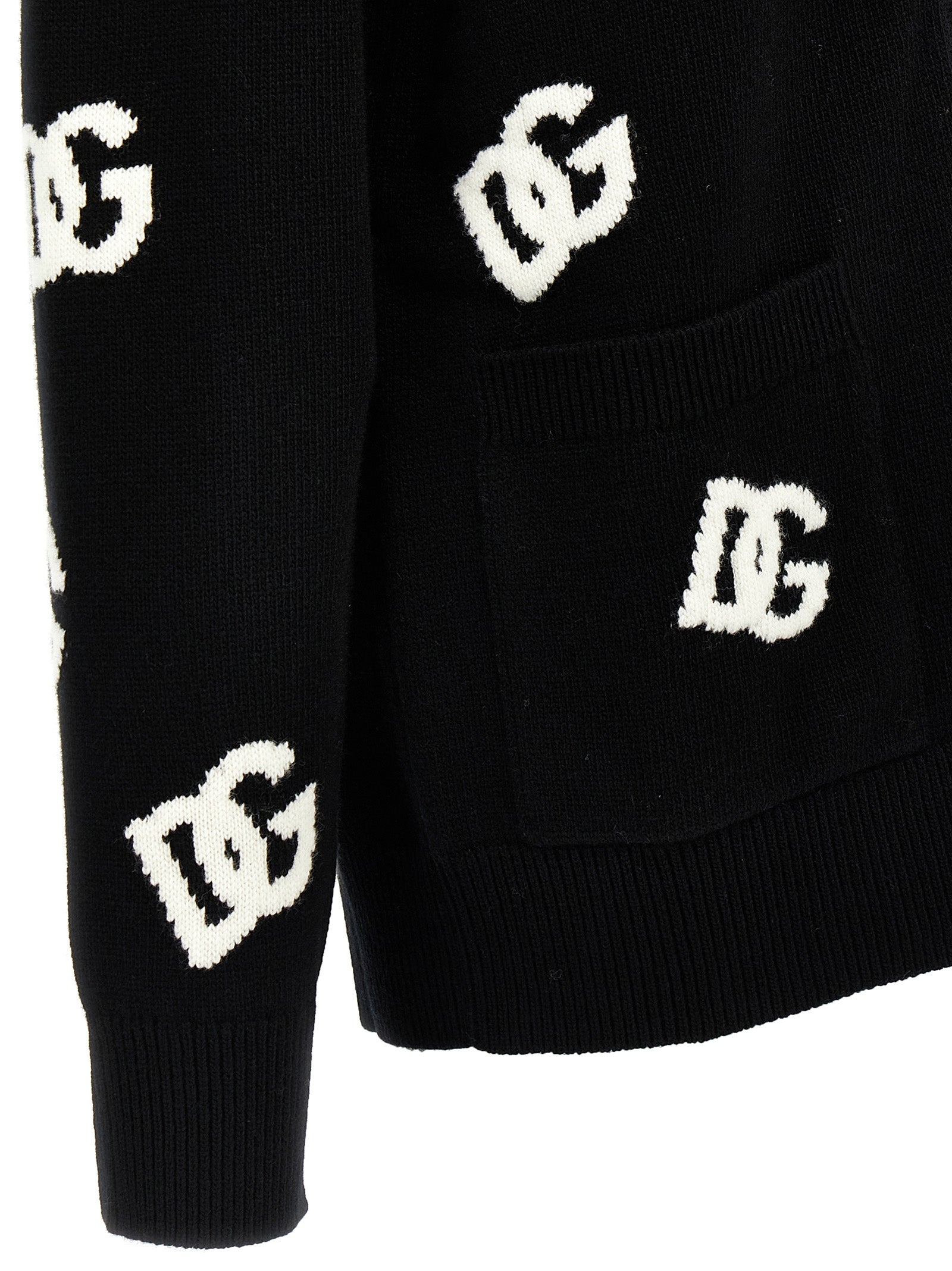 DOLCE &amp; GABBANA - DOLCE &amp; GABBANA - Jacquard logo cardigan - Women’s Knitwear