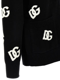 DOLCE &amp; GABBANA - DOLCE &amp; GABBANA - Jacquard logo cardigan - Women’s Knitwear