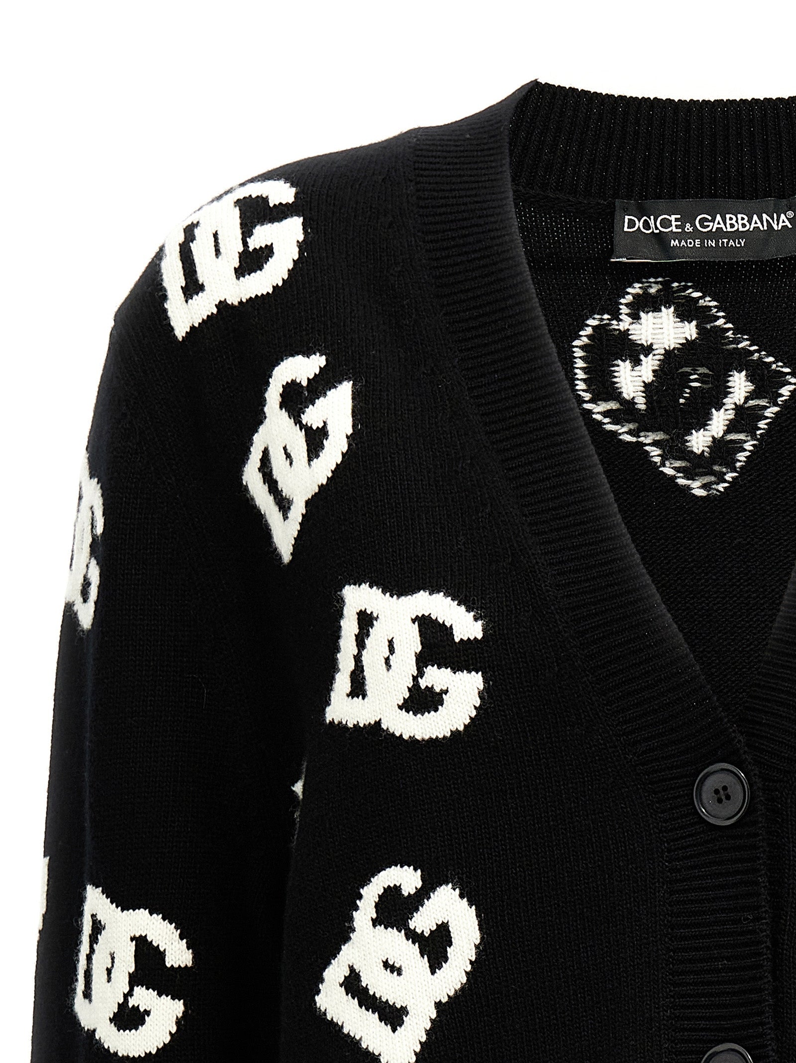 DOLCE &amp; GABBANA - DOLCE &amp; GABBANA - Jacquard logo cardigan - Women’s Knitwear