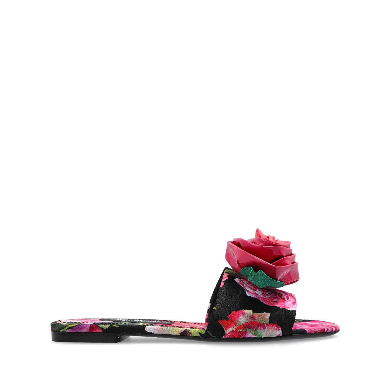 Dolce &amp; Gabbana - Dolce &amp; Gabbana Floral Motif Slides - Women’s Shoes