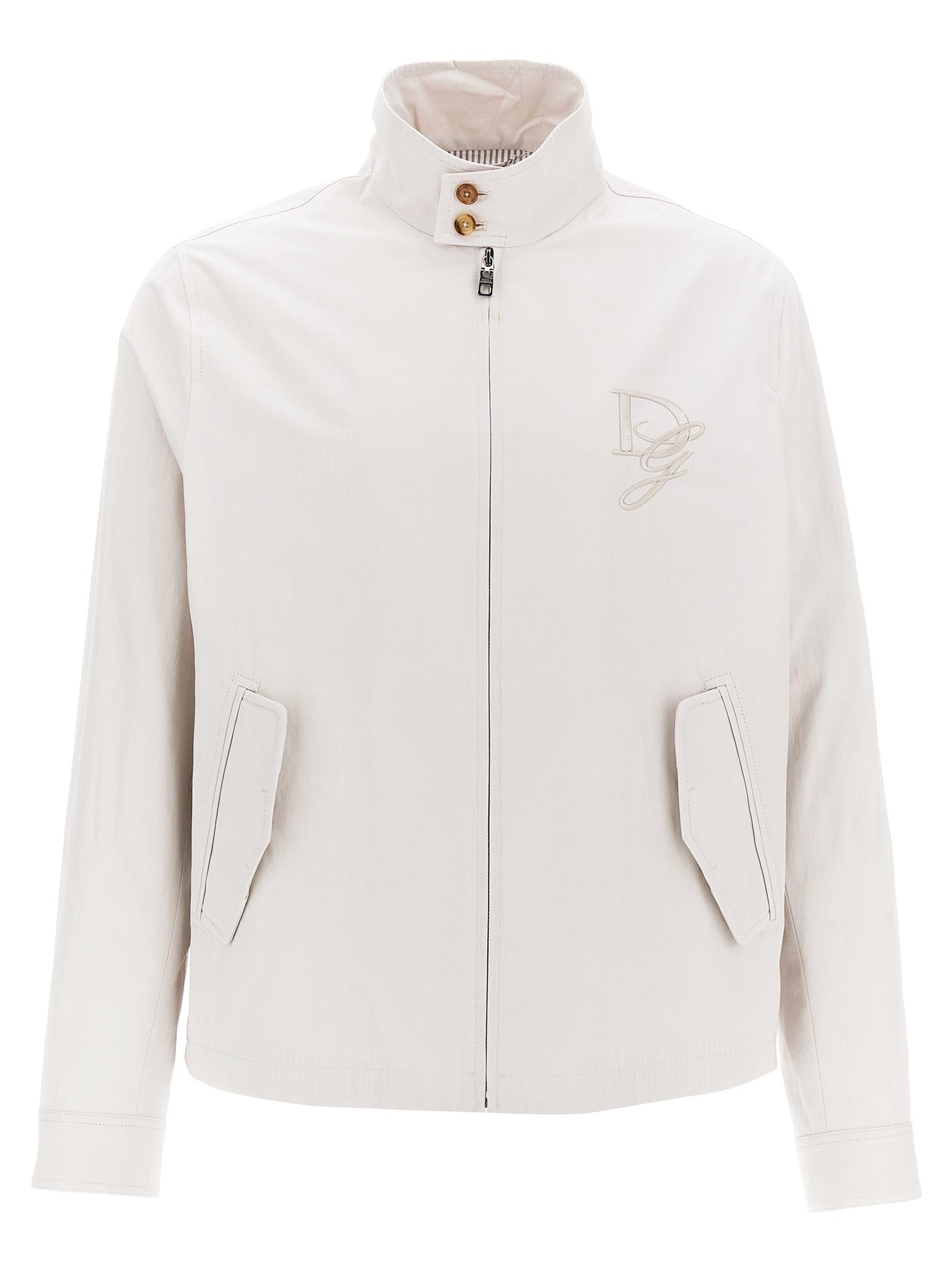 DOLCE &amp; GABBANA - DOLCE &amp; GABBANA - Logo embroidery jacket - Men’s Outerwear