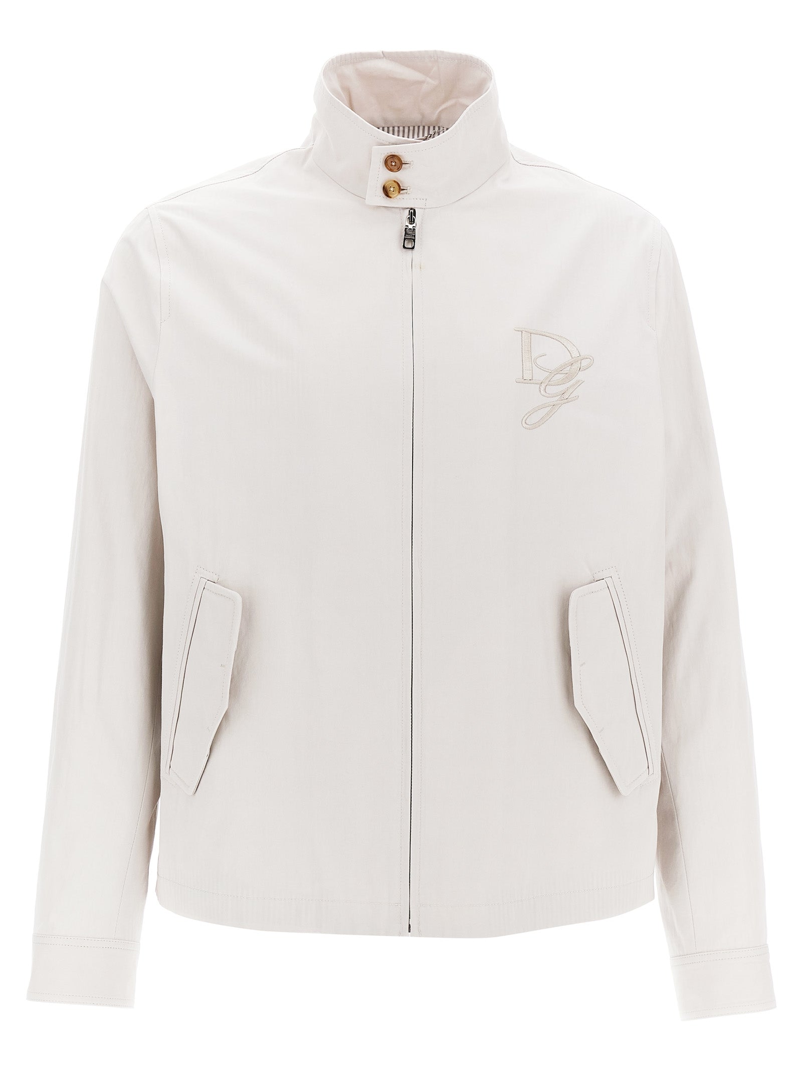 DOLCE &amp; GABBANA - DOLCE &amp; GABBANA - Logo embroidery jacket - Men’s Outerwear