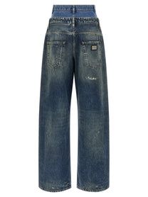 DOLCE &amp; GABBANA - DOLCE &amp; GABBANA - Double layer jeans - Women’s Bottoms