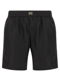 DOLCE &amp; GABBANA - DOLCE &amp; GABBANA - Logo plaque swimsuit - Men’s Clothing