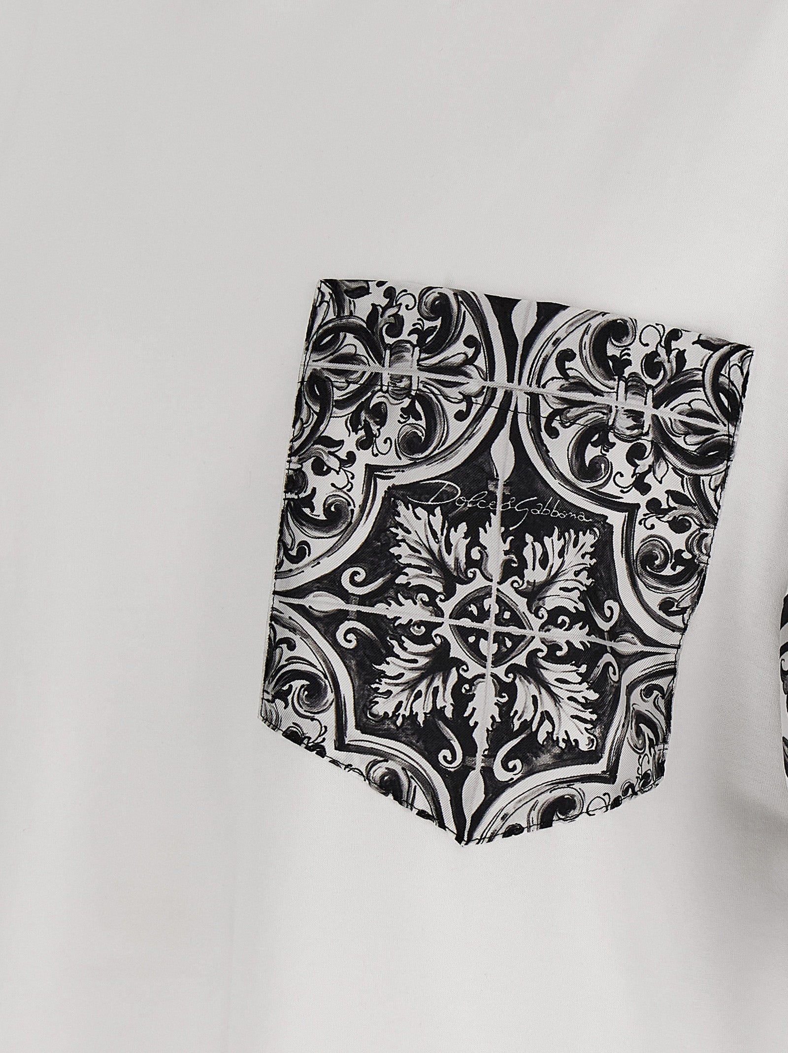 DOLCE &amp; GABBANA - DOLCE &amp; GABBANA - ’Maiolica’ print T-shirt - Men’s Tops