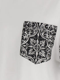 DOLCE &amp; GABBANA - DOLCE &amp; GABBANA - ’Maiolica’ print T-shirt - Men’s Tops