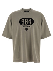 DOLCE &amp; GABBANA - DOLCE &amp; GABBANA - Flocked print T-shirt - Men’s Tops