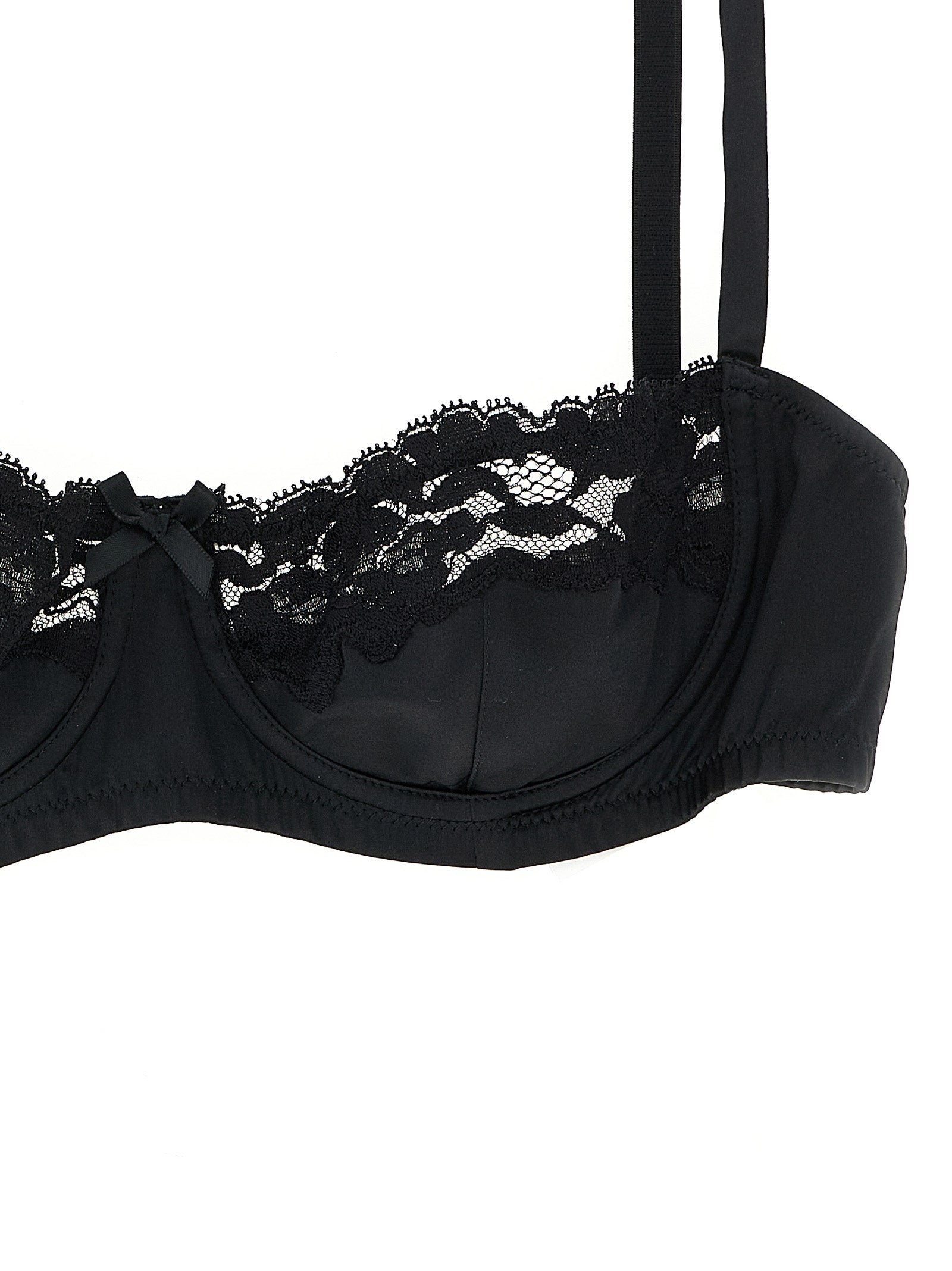 DOLCE &amp; GABBANA - DOLCE &amp; GABBANA - Bra in silk and lace - Women’s Clothing