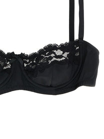 DOLCE &amp; GABBANA - DOLCE &amp; GABBANA - Bra in silk and lace - Women’s Clothing