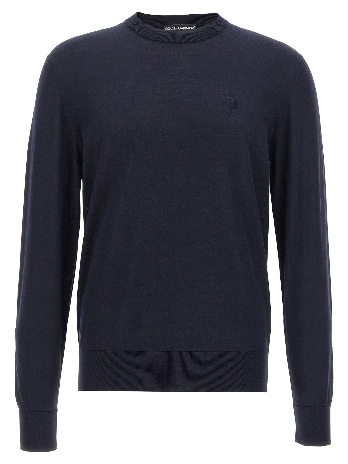 DOLCE &amp; GABBANA - DOLCE &amp; GABBANA - Logo embroidery sweater - Men’s Knitwear