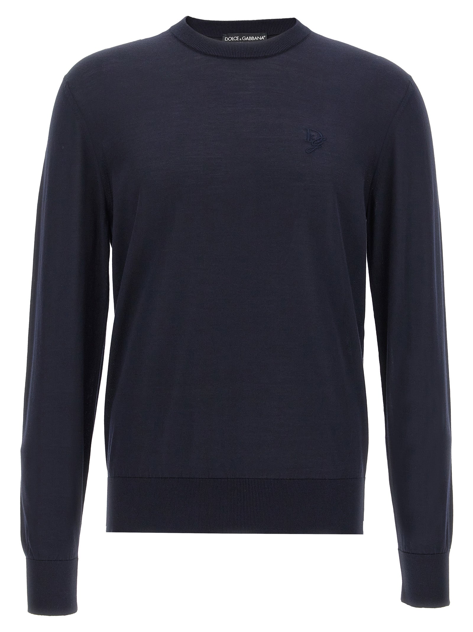 DOLCE &amp; GABBANA - DOLCE &amp; GABBANA - Logo embroidery sweater - Men’s Knitwear