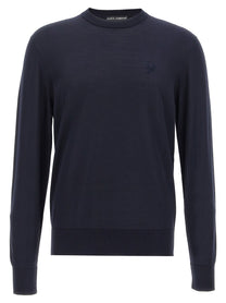 DOLCE &amp; GABBANA - DOLCE &amp; GABBANA - Logo embroidery sweater - Men’s Knitwear