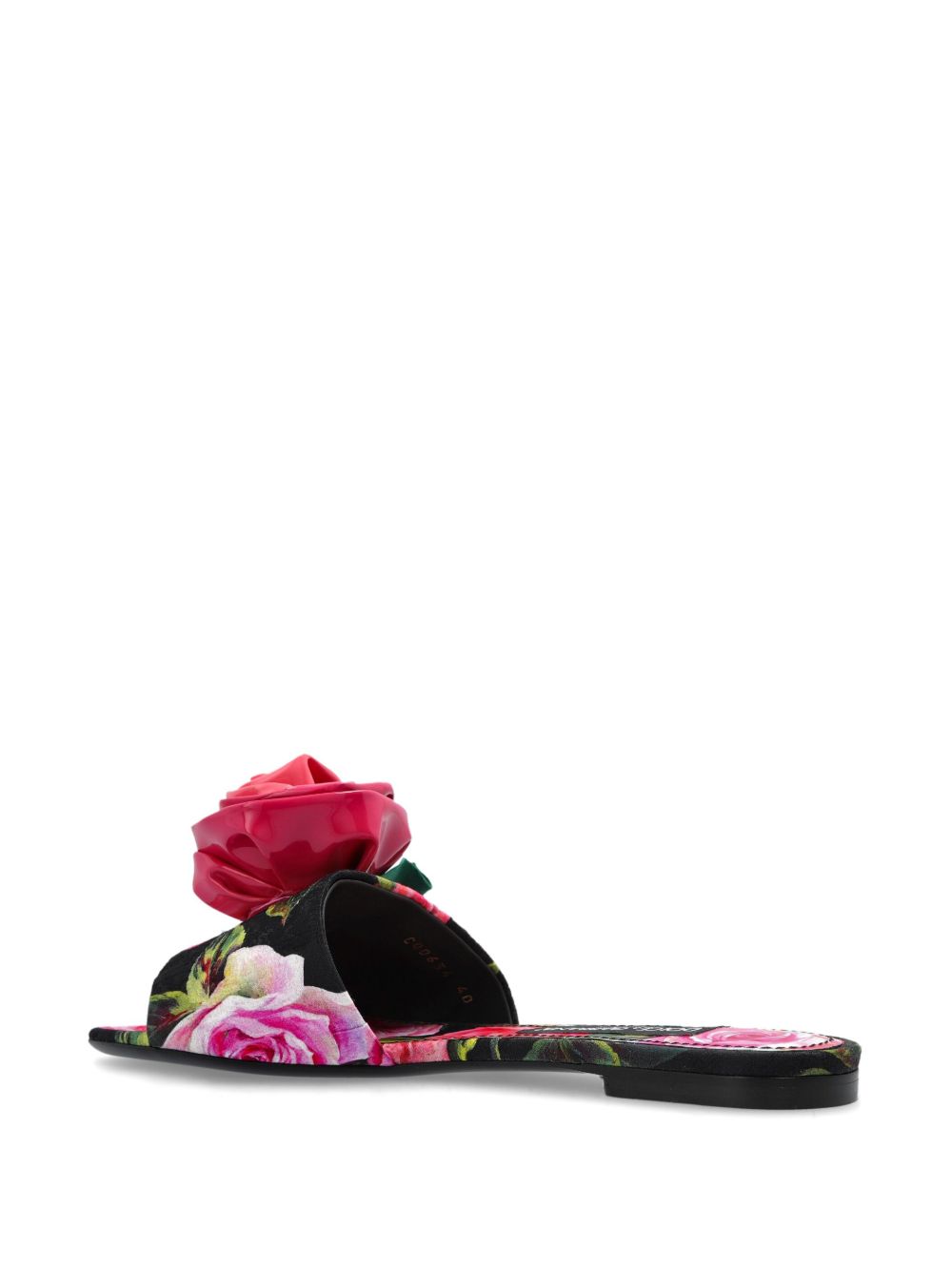 Dolce &amp; Gabbana - Dolce &amp; Gabbana Floral Motif Slides - Women’s Shoes