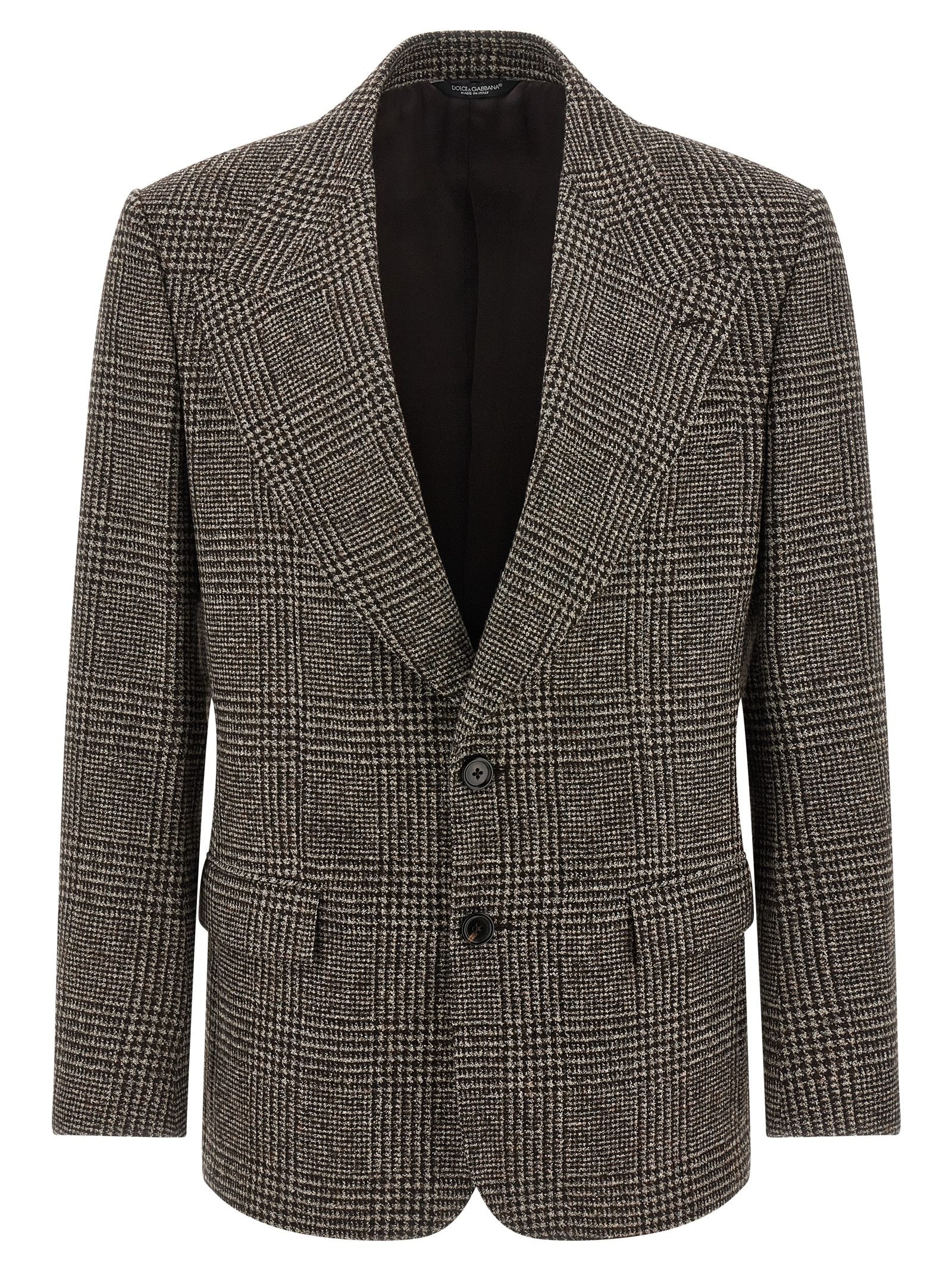 DOLCE &amp; GABBANA - DOLCE &amp; GABBANA - Prince of Wales Wool blazer - Men’s Clothing
