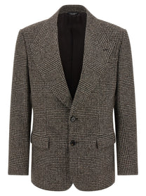 DOLCE &amp; GABBANA - DOLCE &amp; GABBANA - Prince of Wales Wool blazer - Men’s Clothing