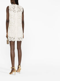 Dolce &amp; Gabbana Dolce &amp; Gabbana Sleeveless Lace Mini Dress Women’s Clothing