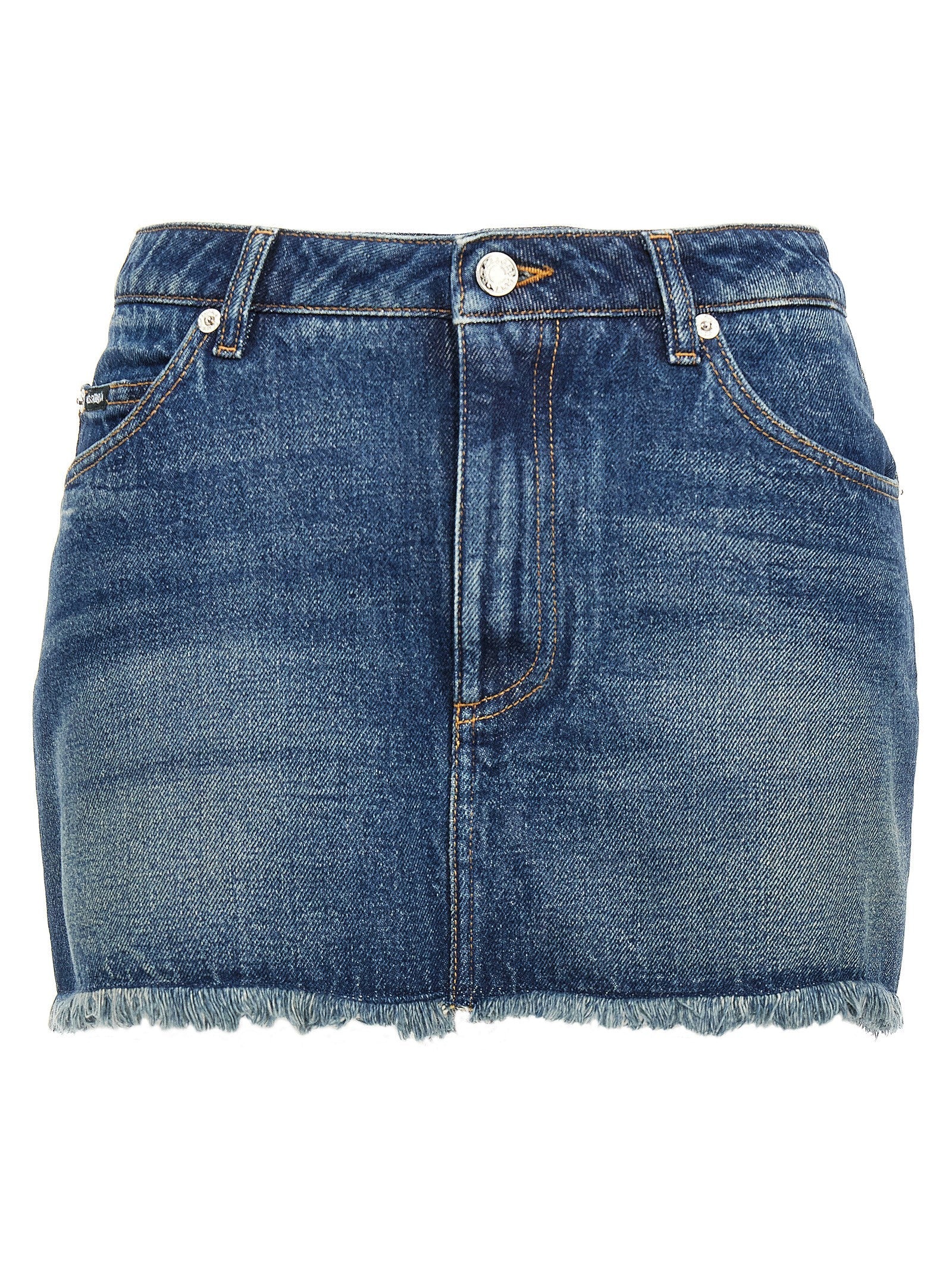 DOLCE &amp; GABBANA - DOLCE &amp; GABBANA - Denim mini skirt - Women’s Clothing