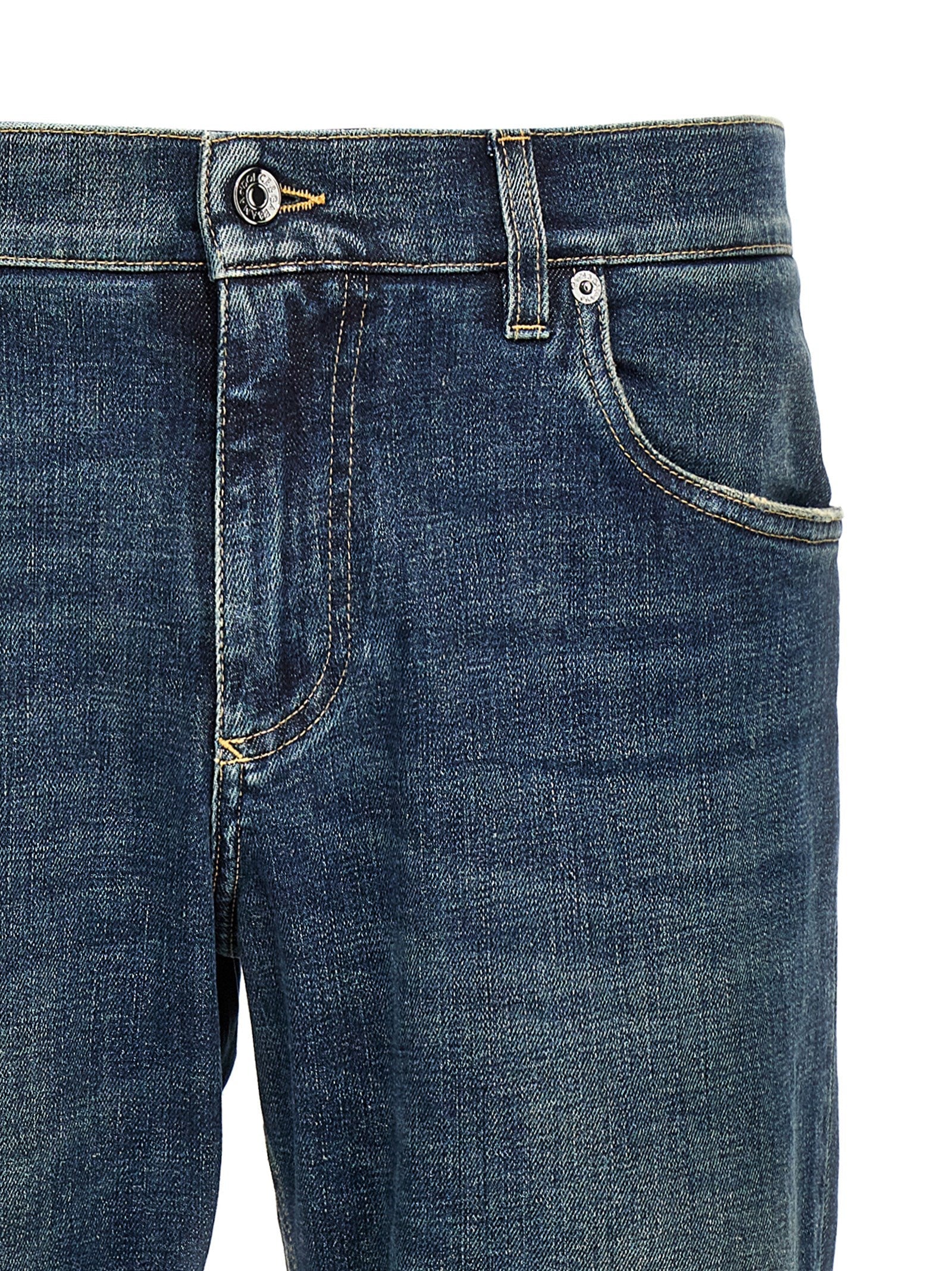 DOLCE &amp; GABBANA - DOLCE &amp; GABBANA - Logo plaque jeans - Men’s Clothing