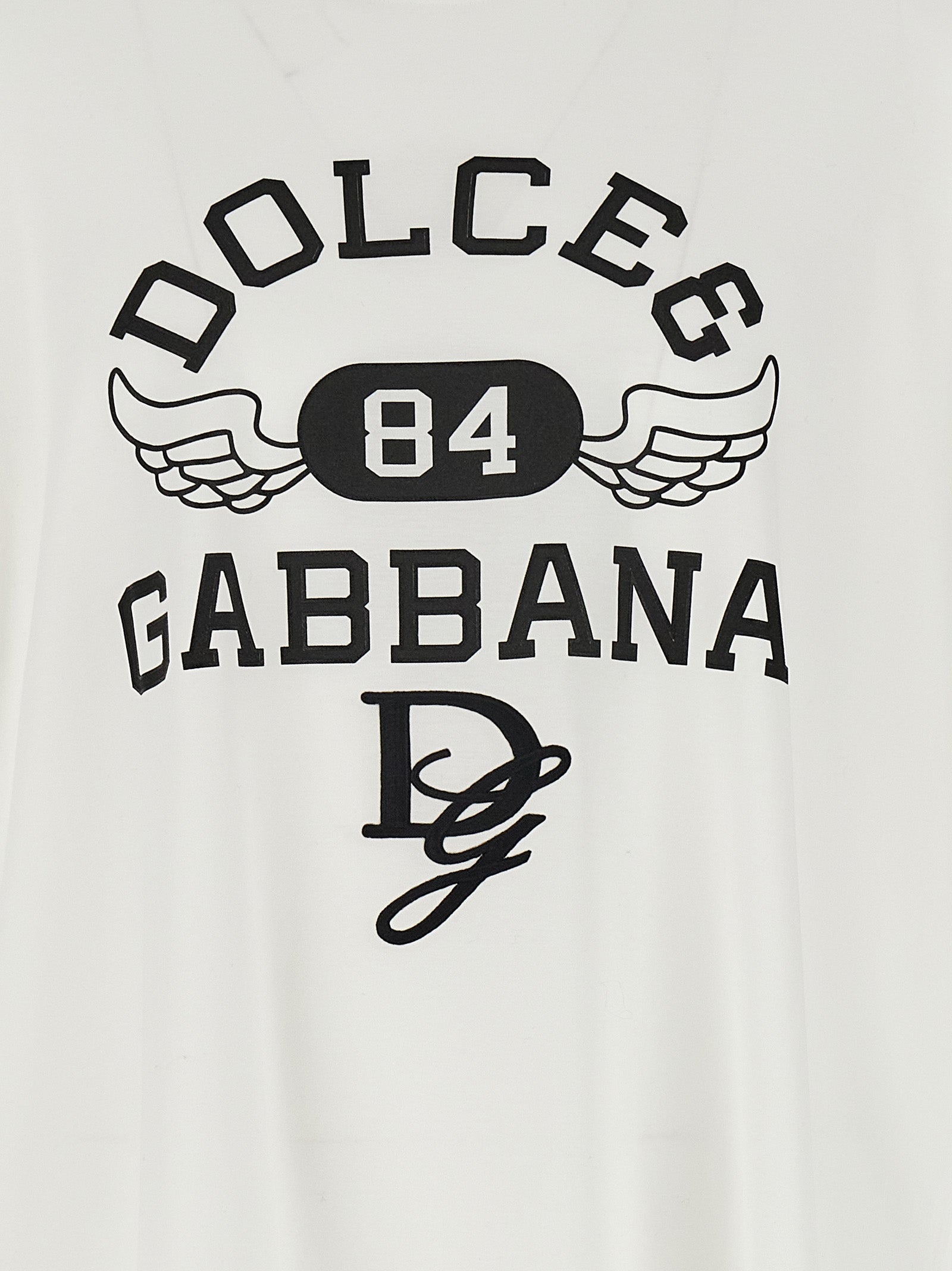 DOLCE &amp; GABBANA - DOLCE &amp; GABBANA - Logo print T-shirt - Men’s Tops