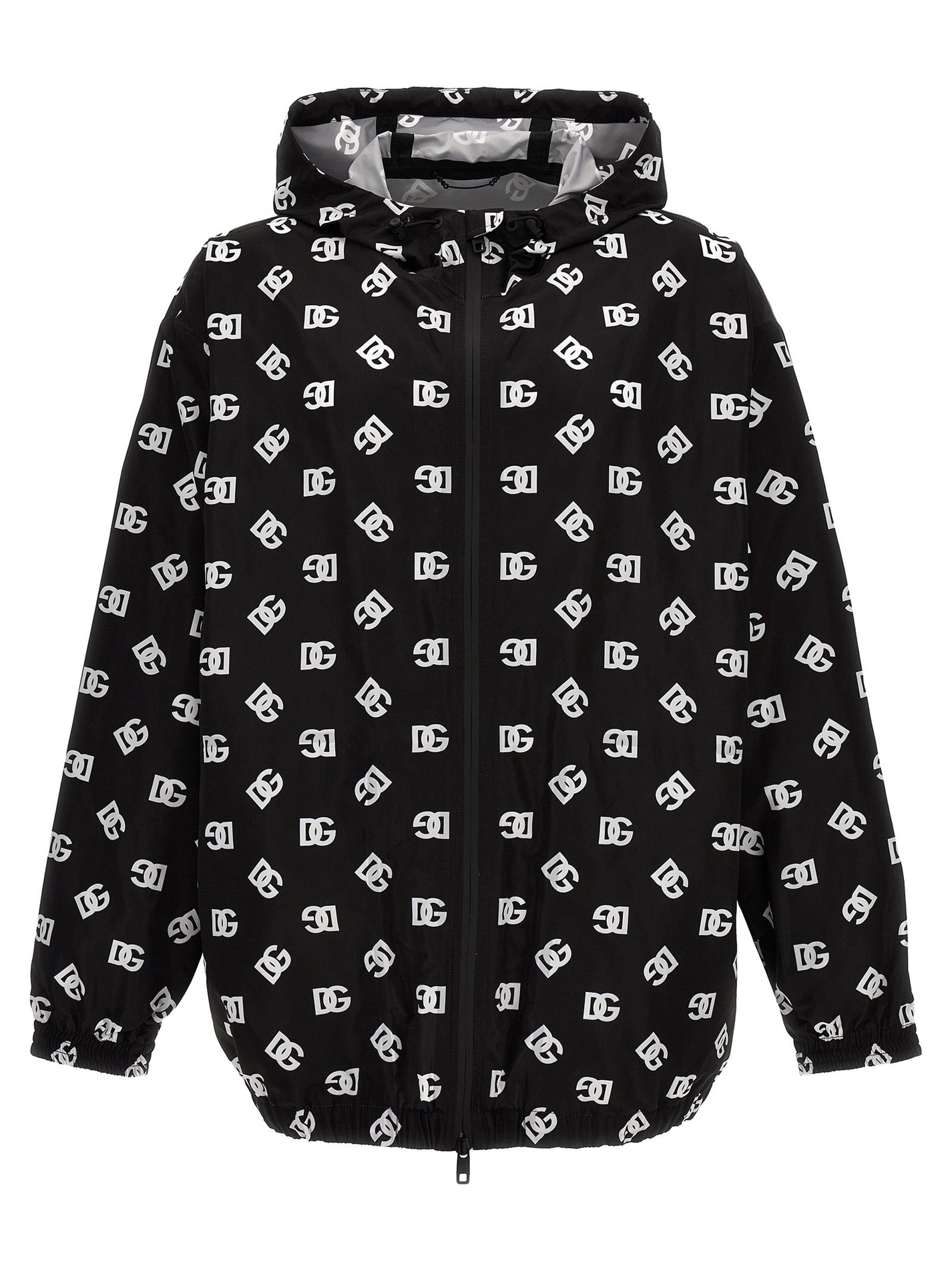 DOLCE &amp; GABBANA - DOLCE &amp; GABBANA - Logo print hooded jacket - Men’s Outerwear