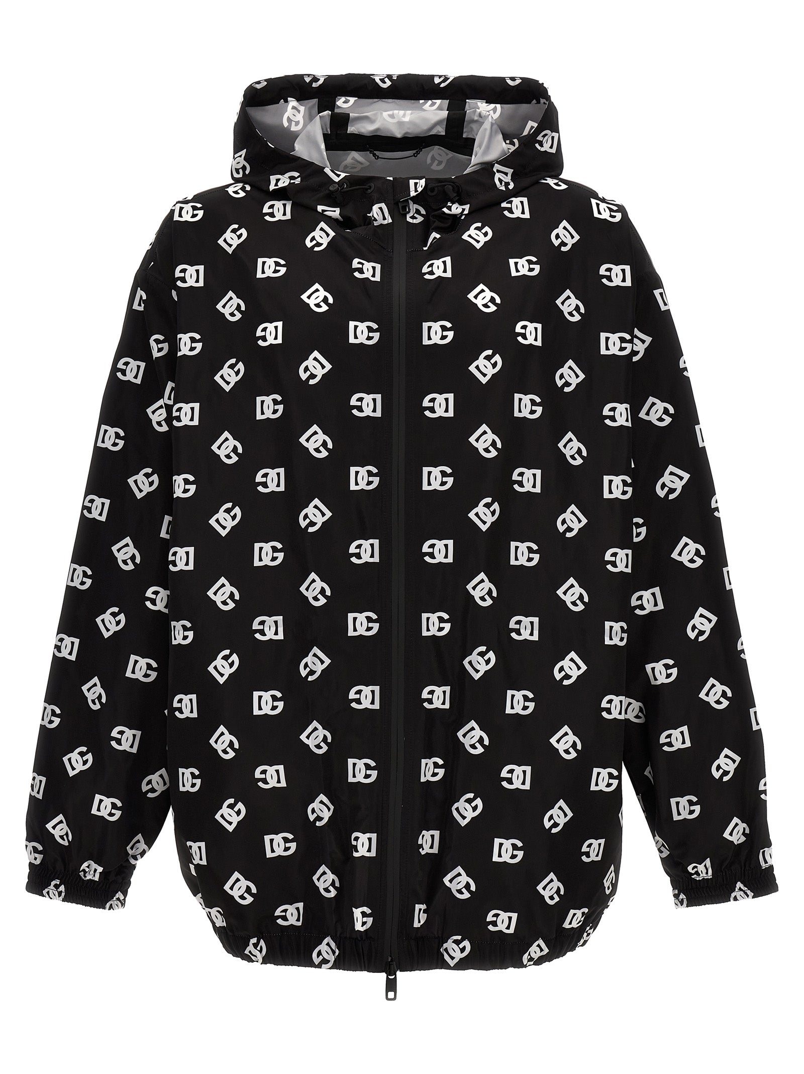 DOLCE &amp; GABBANA - DOLCE &amp; GABBANA - Logo print hooded jacket - Men’s Outerwear