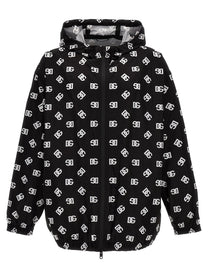 DOLCE &amp; GABBANA - DOLCE &amp; GABBANA - Logo print hooded jacket - Men’s Outerwear