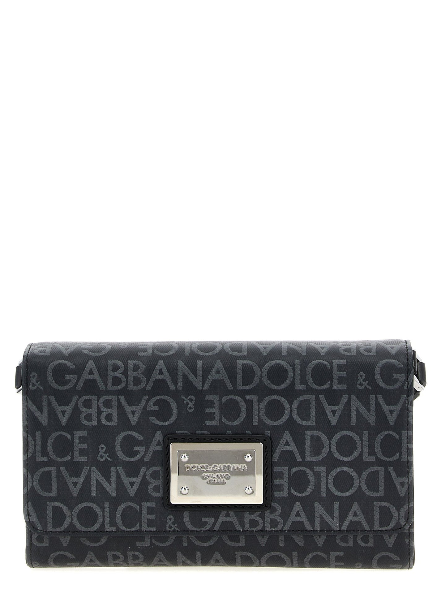 DOLCE &amp; GABBANA - DOLCE &amp; GABBANA - Coated jacquard crossbody bag - Men’s Bags