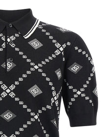 DOLCE &amp; GABBANA - DOLCE &amp; GABBANA - Knitted polo shirt - Men’s Tops