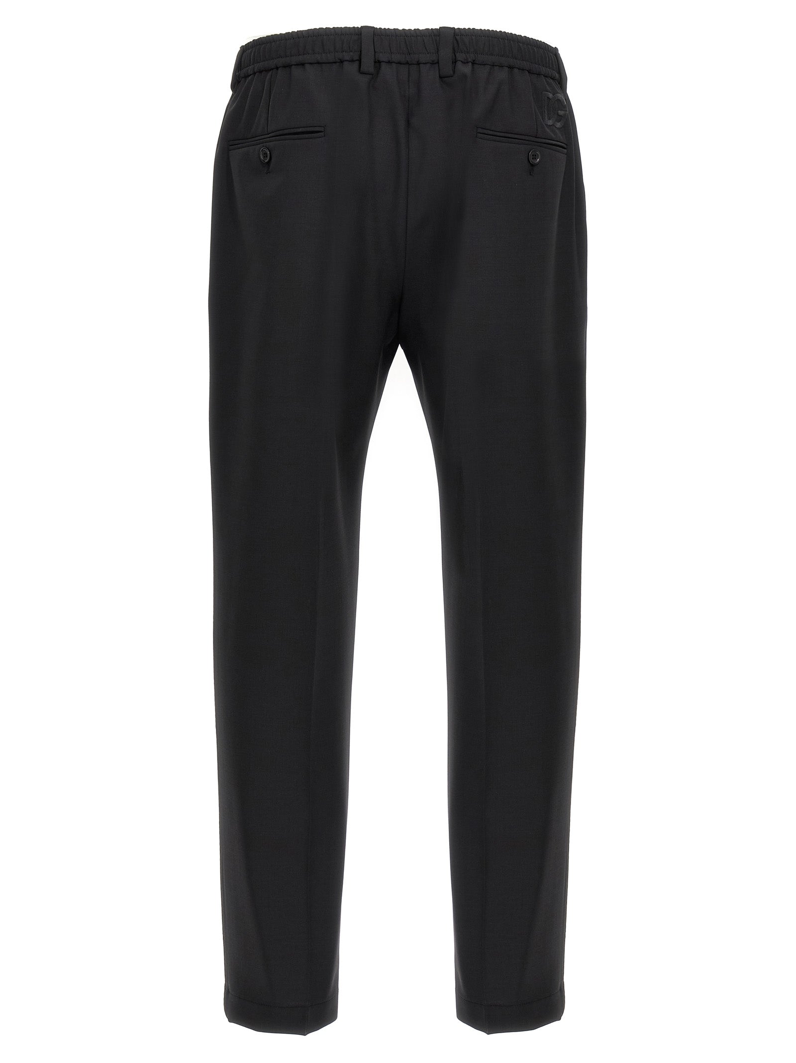 DOLCE &amp; GABBANA - DOLCE &amp; GABBANA - Logo embroidery pants - Men’s Pants