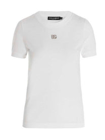 DOLCE &amp; GABBANA - DOLCE &amp; GABBANA - Logo t-shirt - Women’s Tops