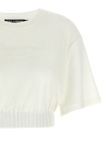 DOLCE &amp; GABBANA - DOLCE &amp; GABBANA - Logo chenille top - Women’s Tops