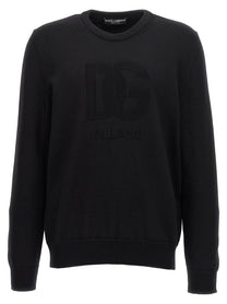 DOLCE &amp; GABBANA - DOLCE &amp; GABBANA - ’DG’ intarsia sweater - Men’s Knitwear
