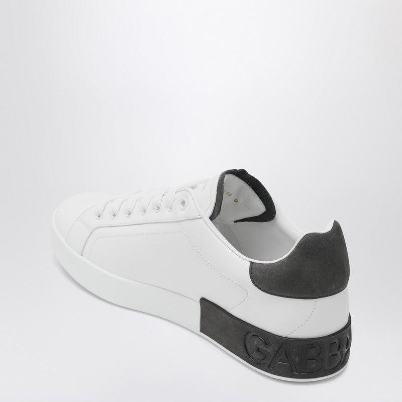 Dolce &amp; Gabbana - Dolce &amp; Gabbana Dolce&amp;Gabbana Portofino white/black leather sneaker - Sneakers