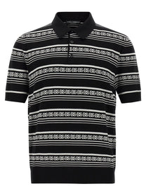 DOLCE &amp; GABBANA - DOLCE &amp; GABBANA - Knitted polo shirt - Men’s Tops