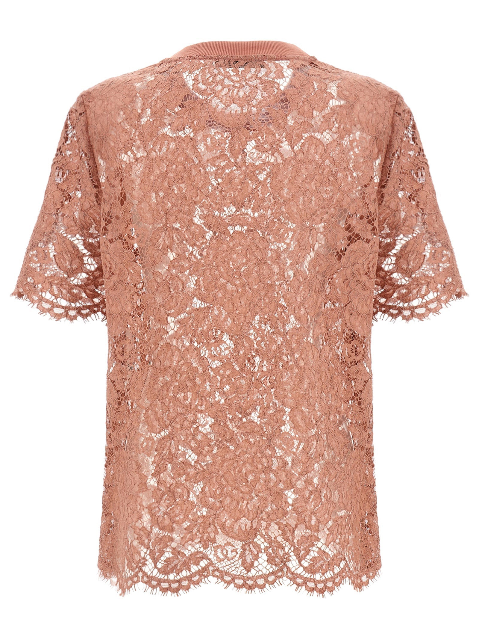 DOLCE &amp; GABBANA - DOLCE &amp; GABBANA - Lace T-shirt - Women’s Tops