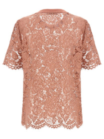DOLCE &amp; GABBANA - DOLCE &amp; GABBANA - Lace T-shirt - Women’s Tops
