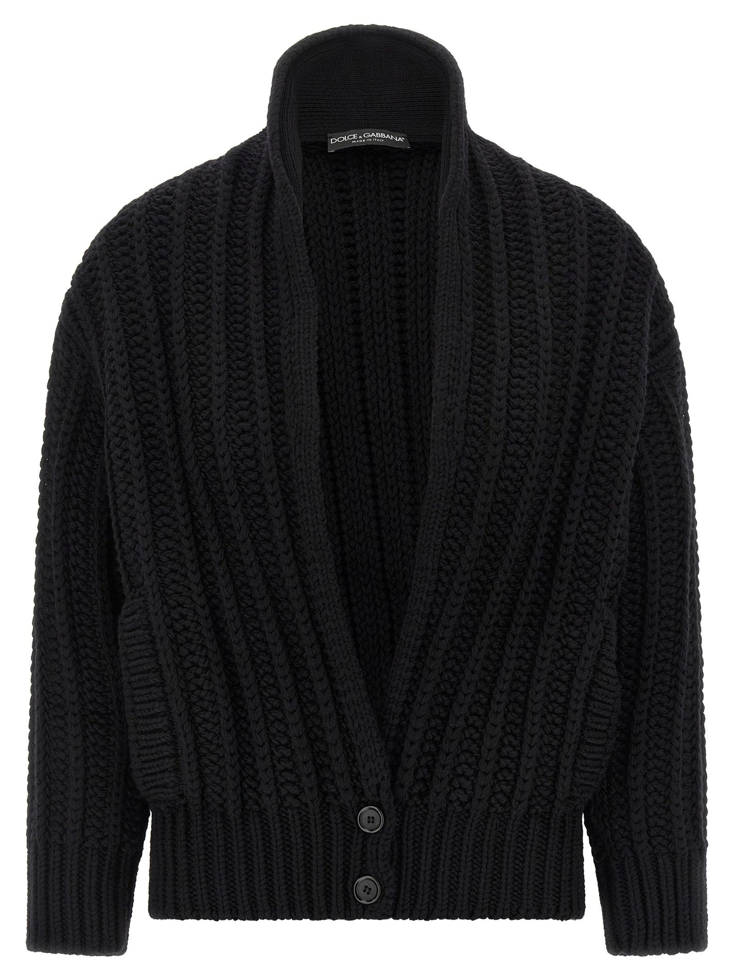 DOLCE &amp; GABBANA - DOLCE &amp; GABBANA - Coarse wool cardigan - Women’s Knitwear
