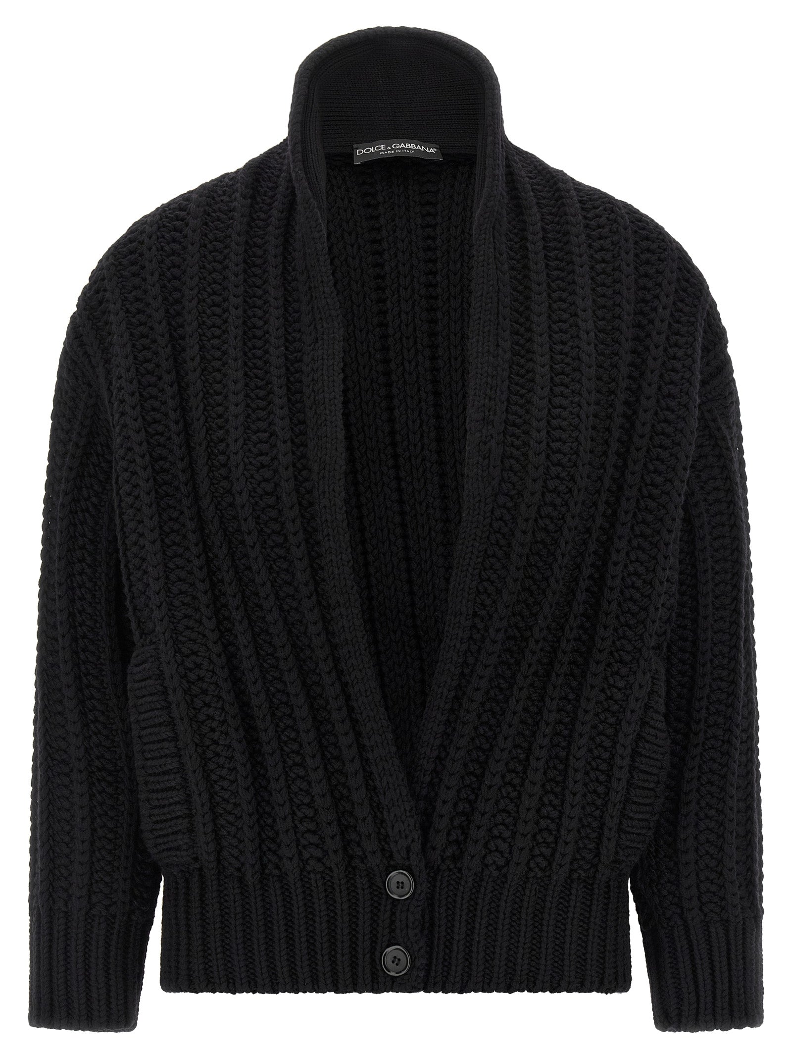 DOLCE &amp; GABBANA - DOLCE &amp; GABBANA - Coarse wool cardigan - Women’s Knitwear