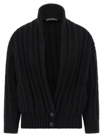 DOLCE &amp; GABBANA - DOLCE &amp; GABBANA - Coarse wool cardigan - Women’s Knitwear