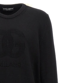 DOLCE &amp; GABBANA - DOLCE &amp; GABBANA - ’DG’ intarsia sweater - Men’s Knitwear