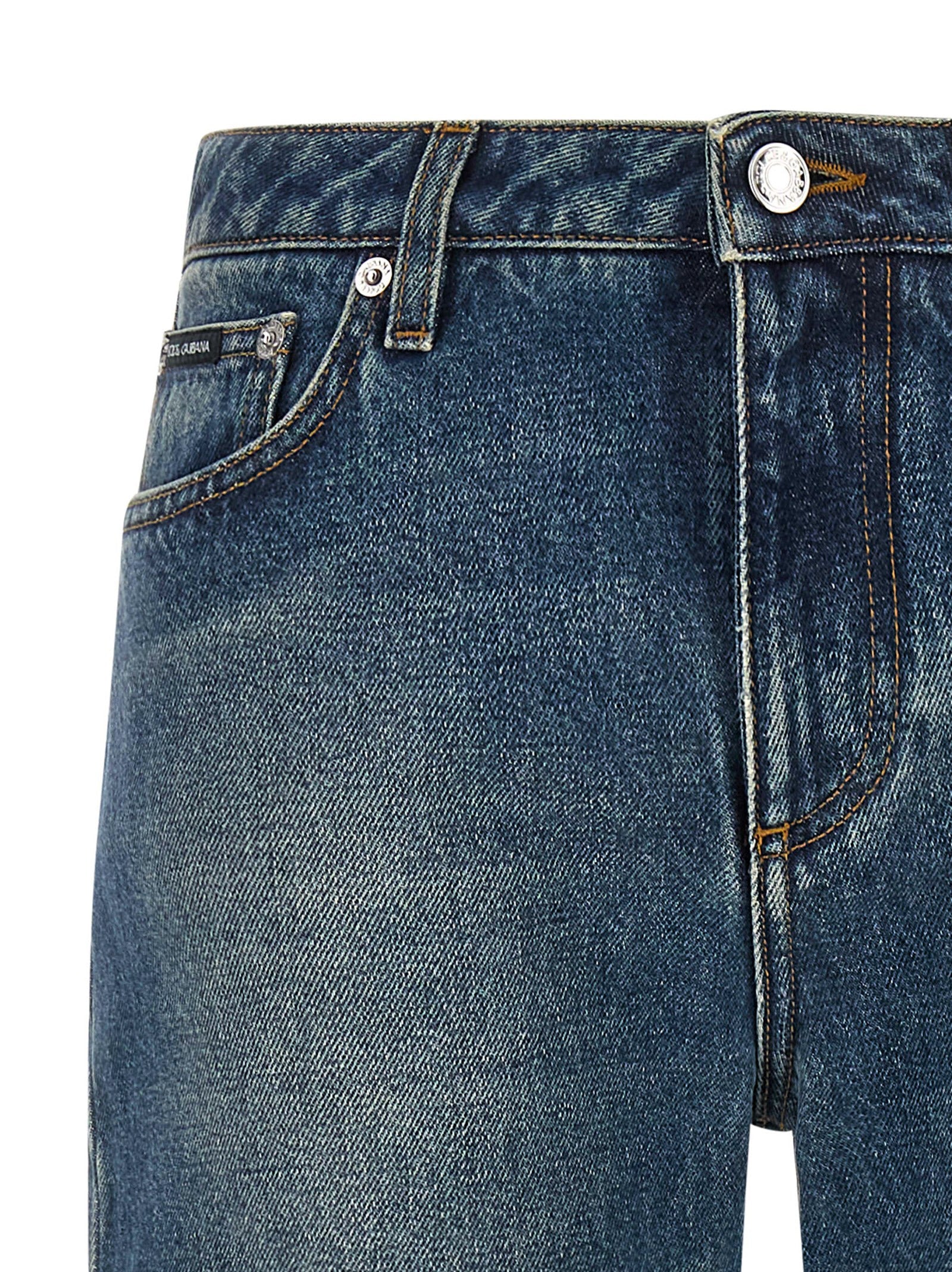 DOLCE &amp; GABBANA - DOLCE &amp; GABBANA - Logo tag jeans - Women’s Bottoms