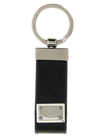 DOLCE &amp; GABBANA - DOLCE &amp; GABBANA - Logo plaque keyring - Men’s Accessories