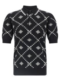 DOLCE &amp; GABBANA - DOLCE &amp; GABBANA - Knitted polo shirt - Men’s Tops