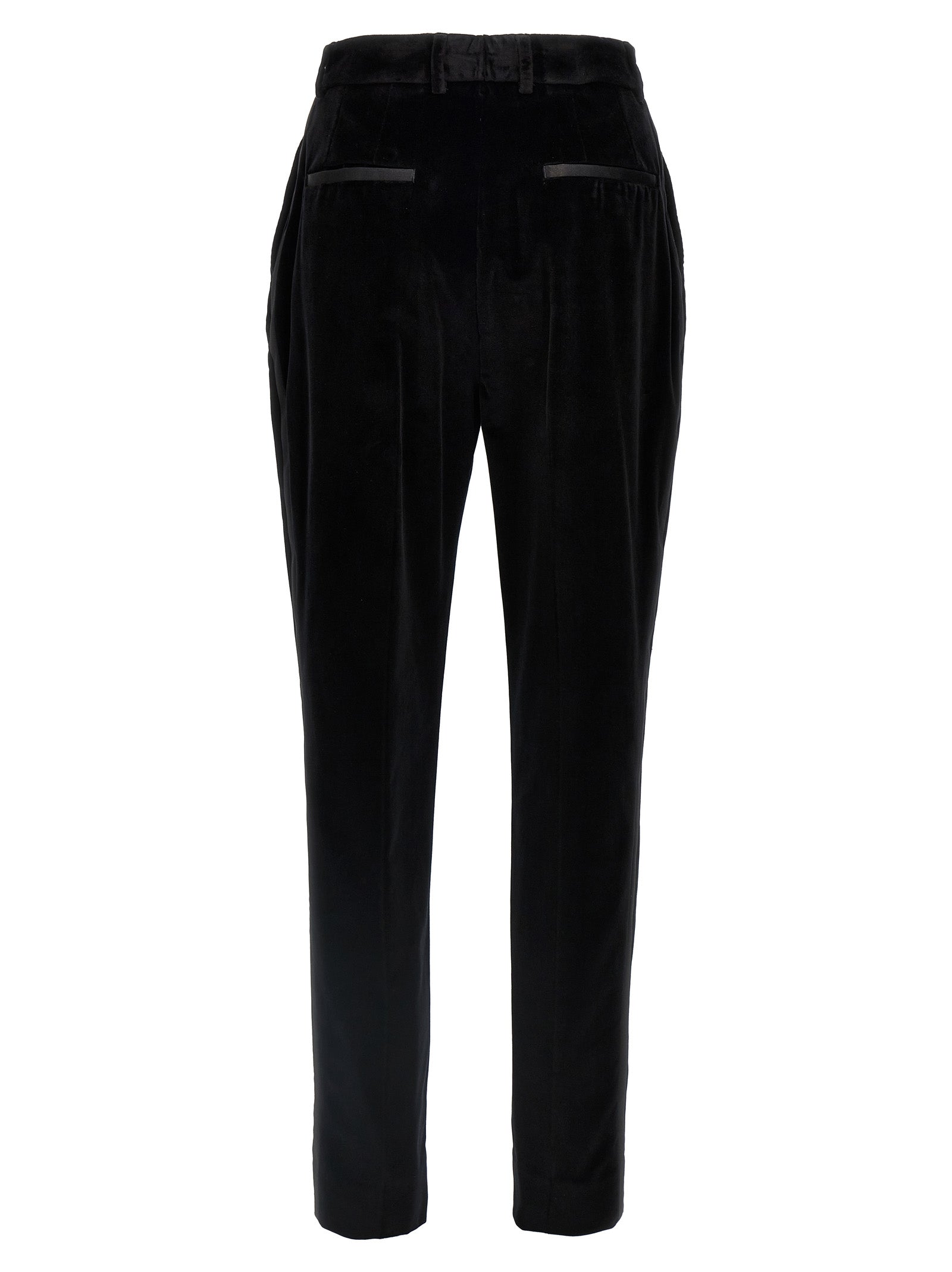 DOLCE &amp; GABBANA - DOLCE &amp; GABBANA - Velvet tuxedo pants - Women’s Pants