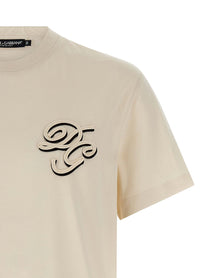 DOLCE &amp; GABBANA - DOLCE &amp; GABBANA - Double embroidery t-shirt - Men’s Tops