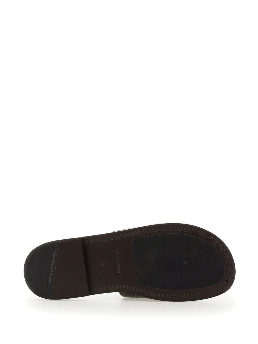 Dolce &amp; Gabbana - Sandal With Logo - Men’s Shoes