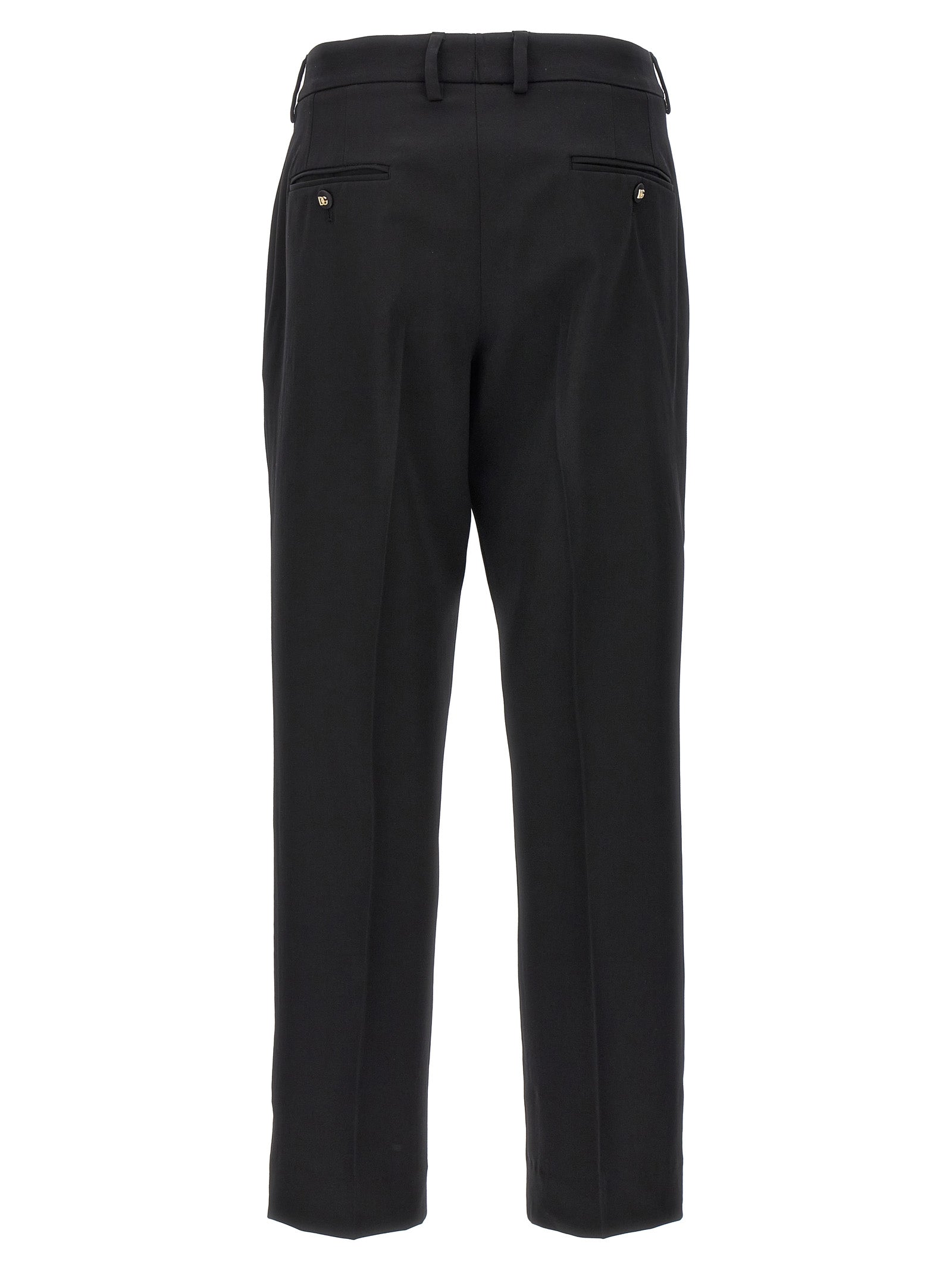 DOLCE &amp; GABBANA - DOLCE &amp; GABBANA - Wool canvas trousers - Women’s Pants